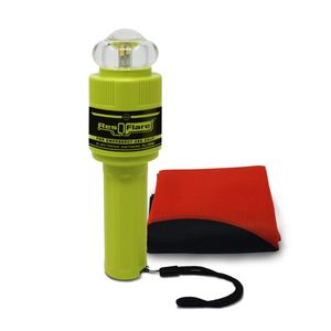 H2O Signal Mirror, Rescue Whistle, HemiLight, ResQFlare & Distress Flag