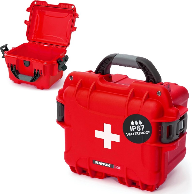 First Aid Kit, Boat Medic Waterprf sinkprf Red - Image 2