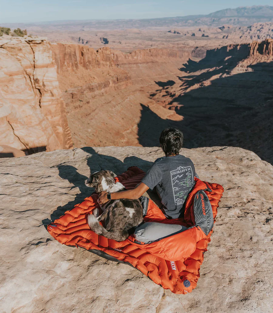 Klymit Insulated Double V Sleeping Pad Orange - Image 3